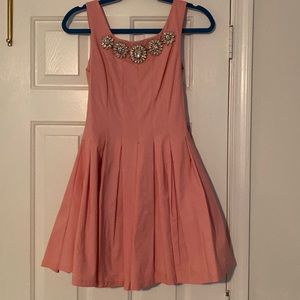 Garcia pink dress with jewel neckline size medium